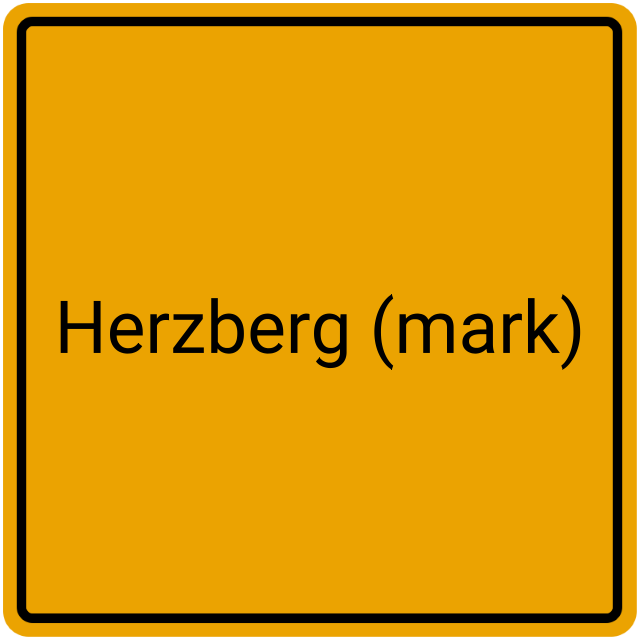 Meldebestätigung Herzberg (Mark)